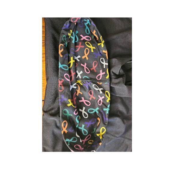 CANCER Live for Life NEW activewear pants Size Small Black logo 90poly/10span - Picture 4 of 8